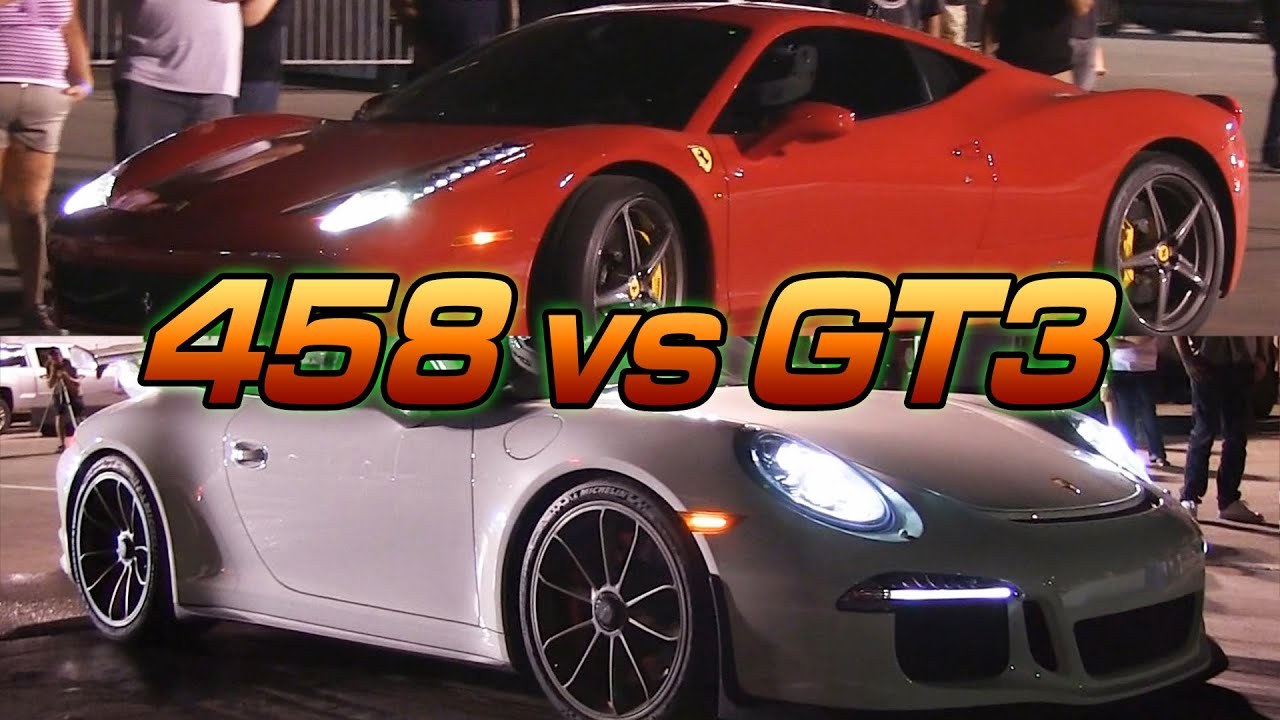 Ferrari 458 vs Porsche 991 GT3