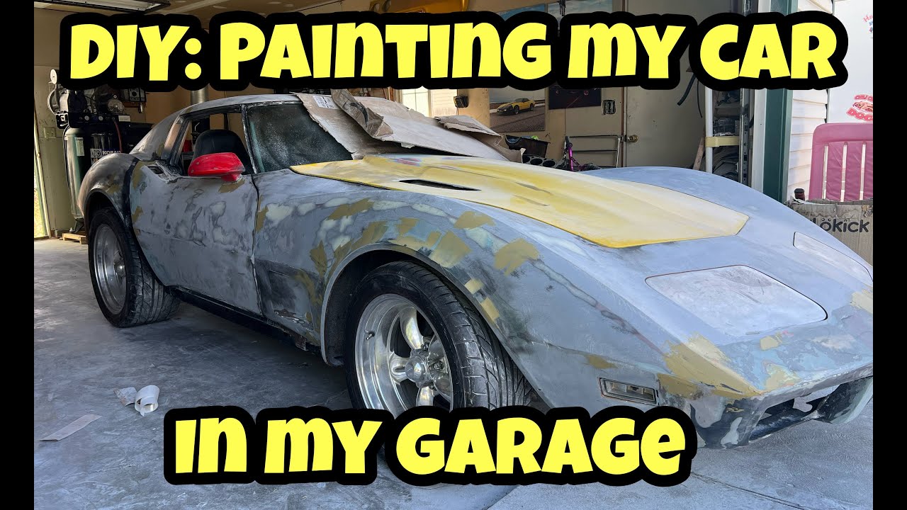 Painting my Corvette DIY style in my garage: the C3 gets some lipstick.