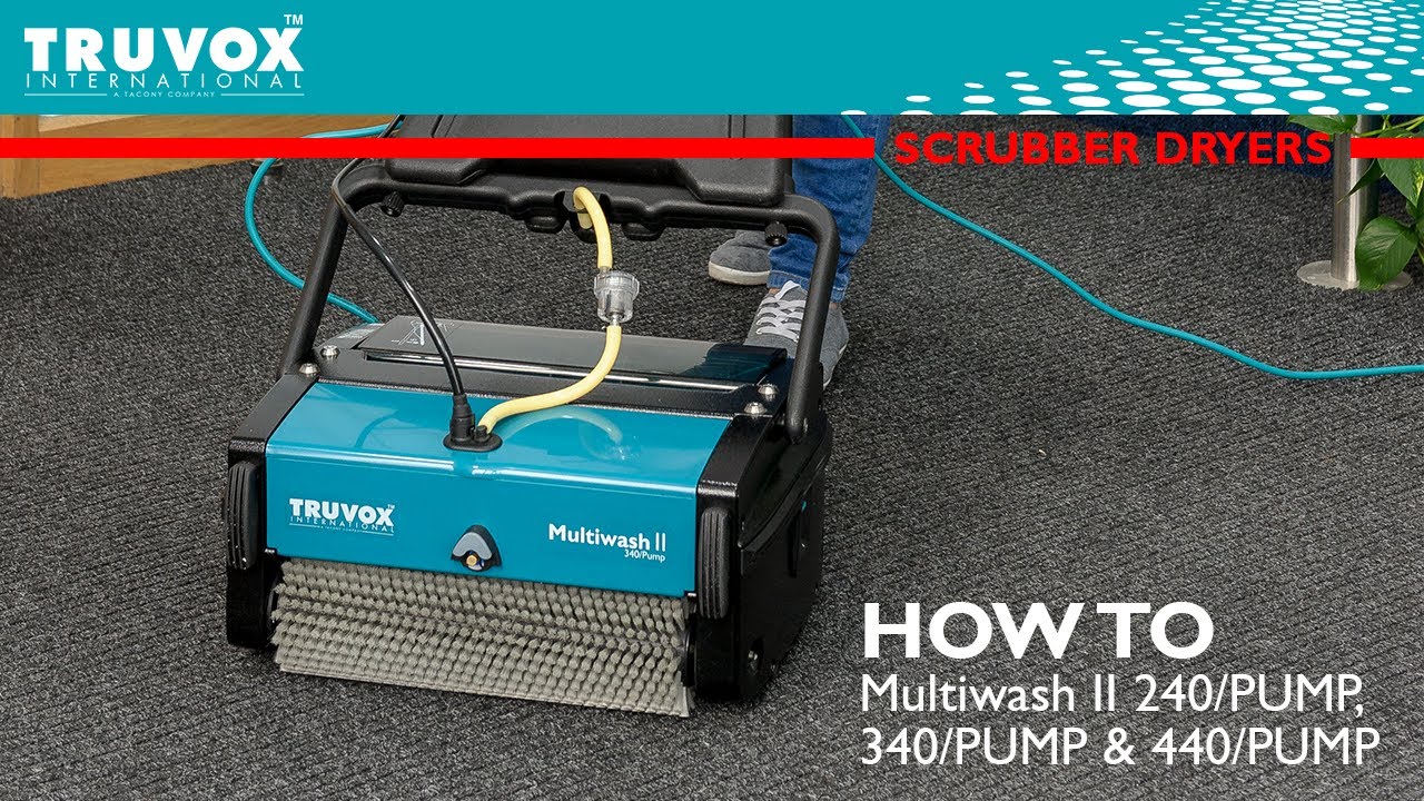 How to use your Multiwash II 240/PUMP, 340/PUMP & 440/Pump scrubber dryer