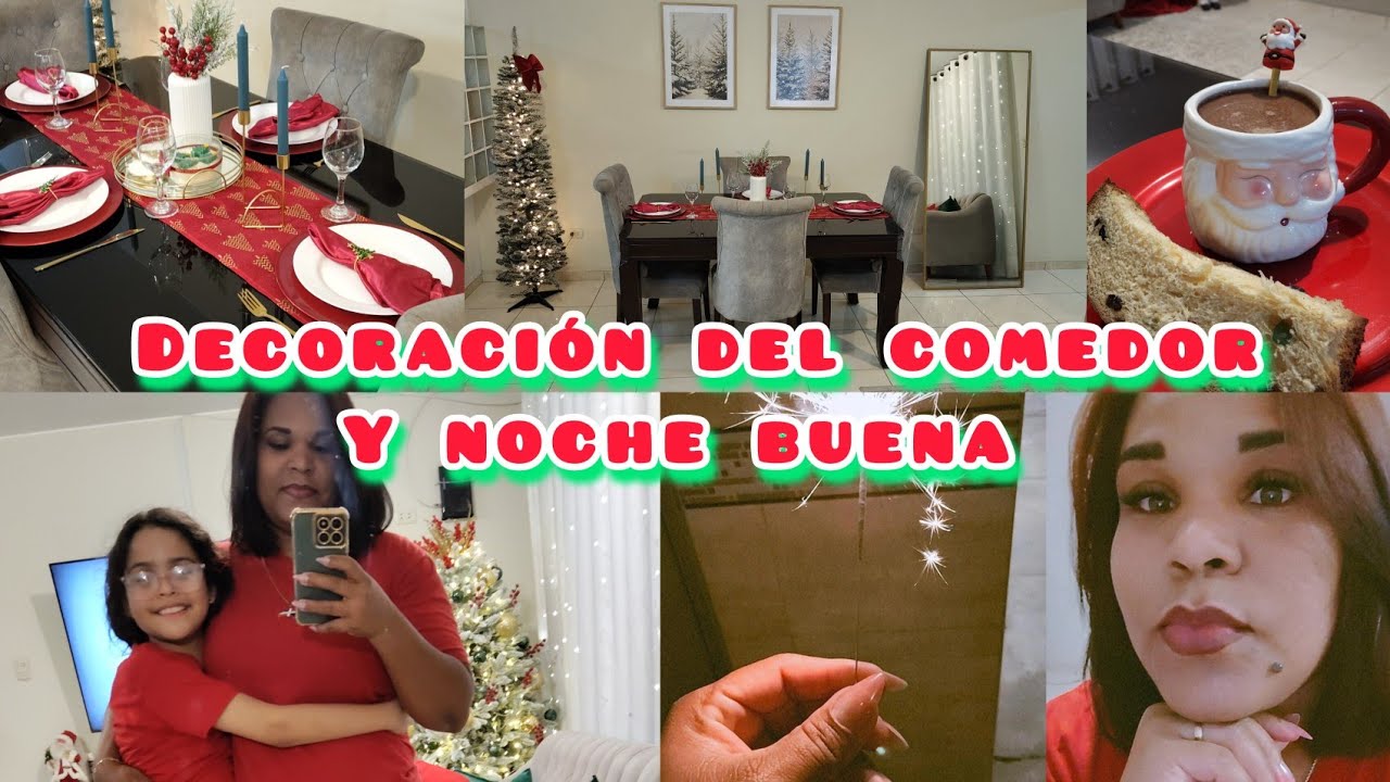 Así quedó mi comedor en Navidad 🎄✨ | Noche Buena en familia