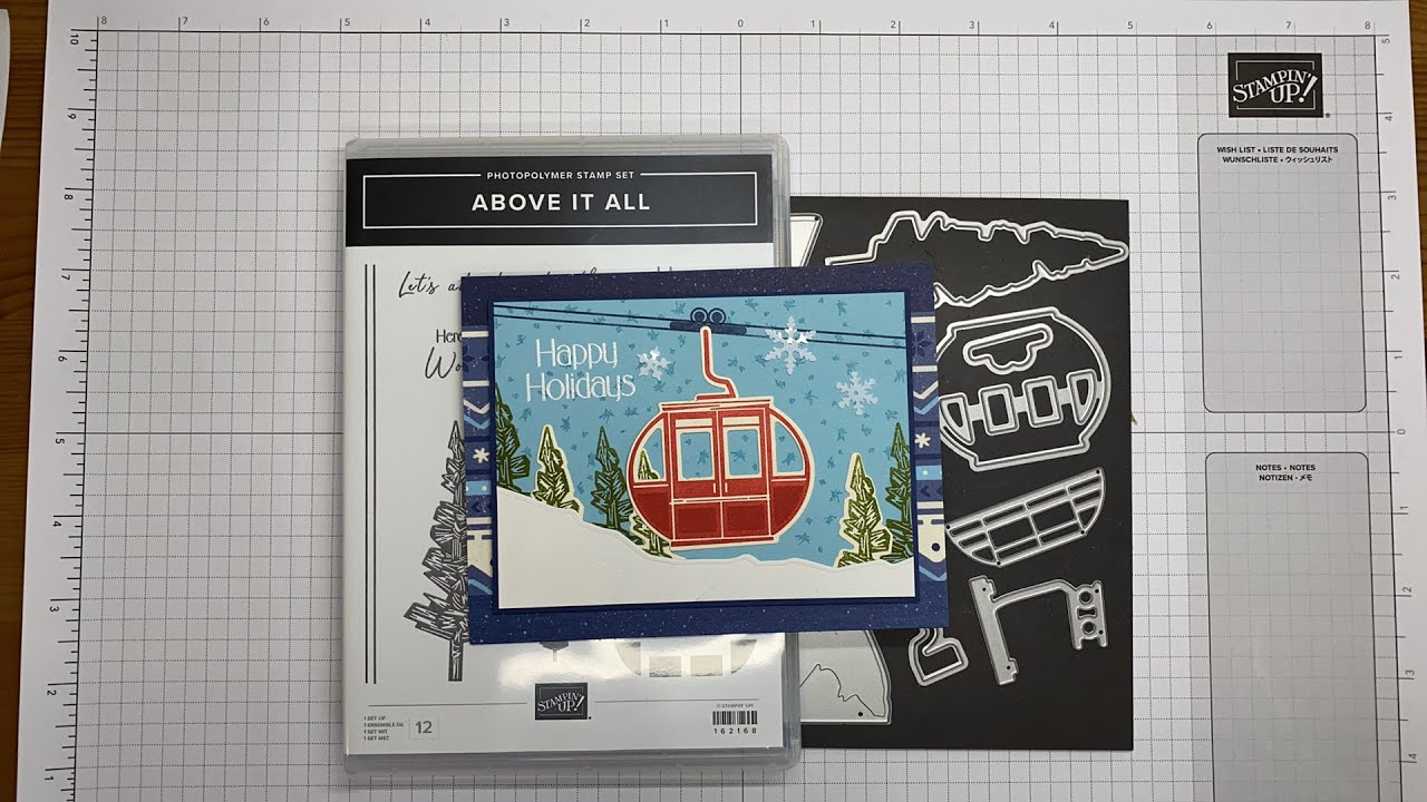 Мастер-класс по рождественской открытке &laquo;Stampin&rsquo; Up! Above It All&raquo;