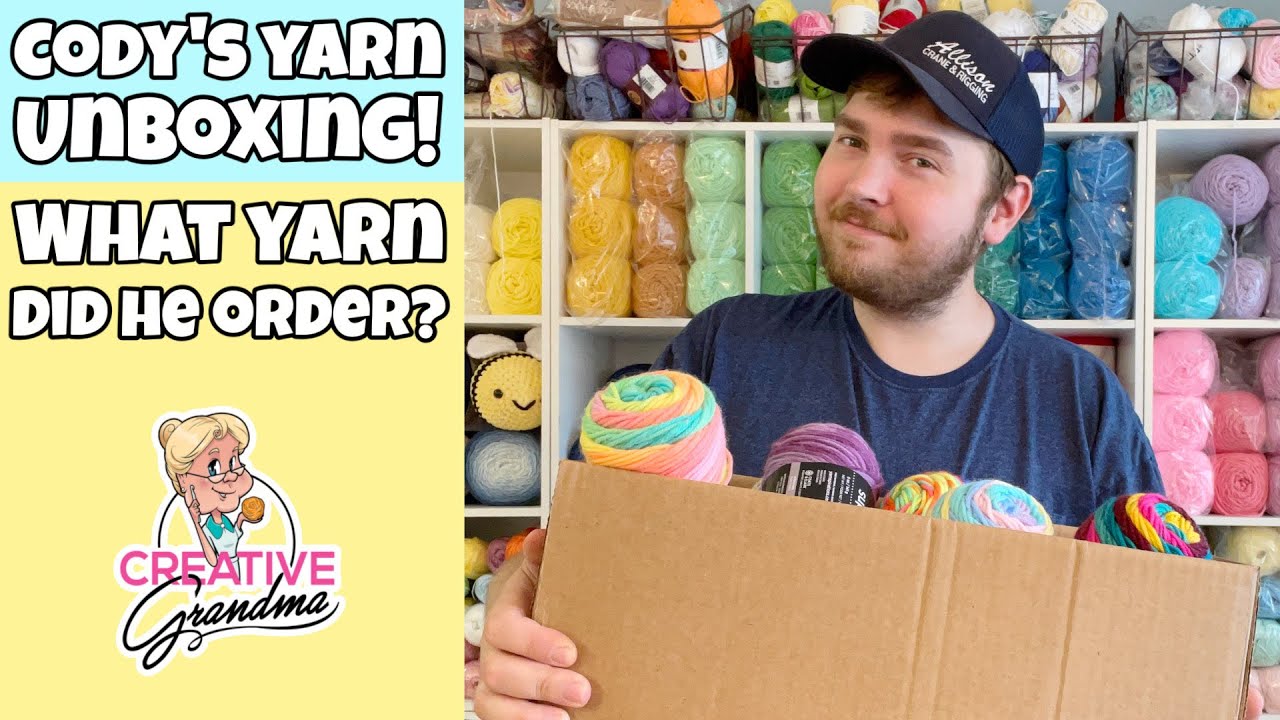 Cody's Yarn Unboxing! What Yarns Did He Buy? Do You Like What He Ordered? #yarnspirations #redheart