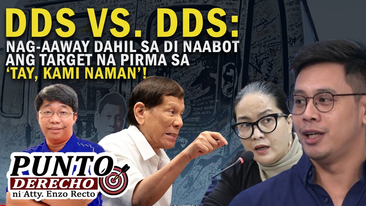 DDS VS. DDS: NAG-AAWAY DAHIL SA DI NAABOT ANG TARGET NA PIRMA SA ‘TAY, KAMI NAMAN’!