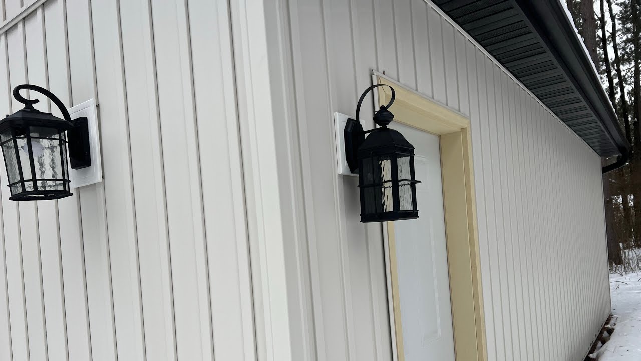 How to install and wire outdoor lights (coach lights) ! DO IT YOURSELF