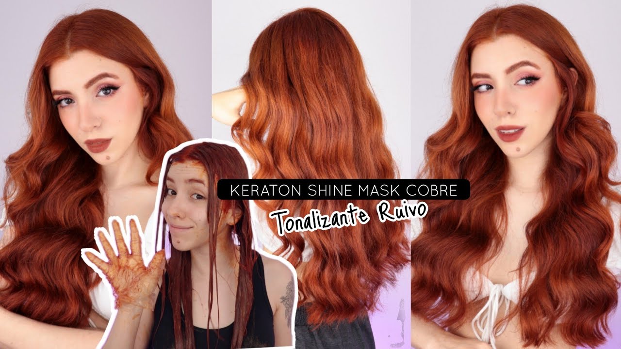 TESTEI TONALIZANTE PARA RUIVAS: KERATON SHINE MASK COBRE