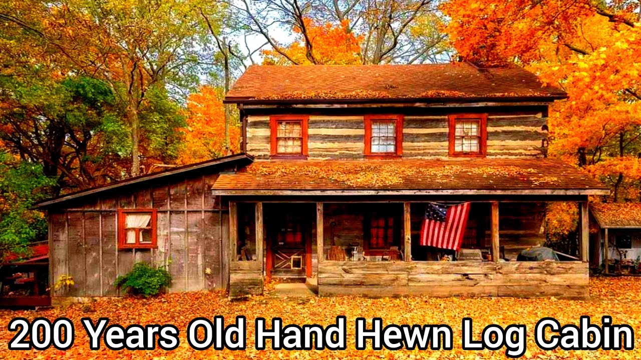 Ohio 200 Years Old Log Cabin For Sale | Hand-Hewn Log Cabins | 4.6 acres | Ohio Real Estate For Sale