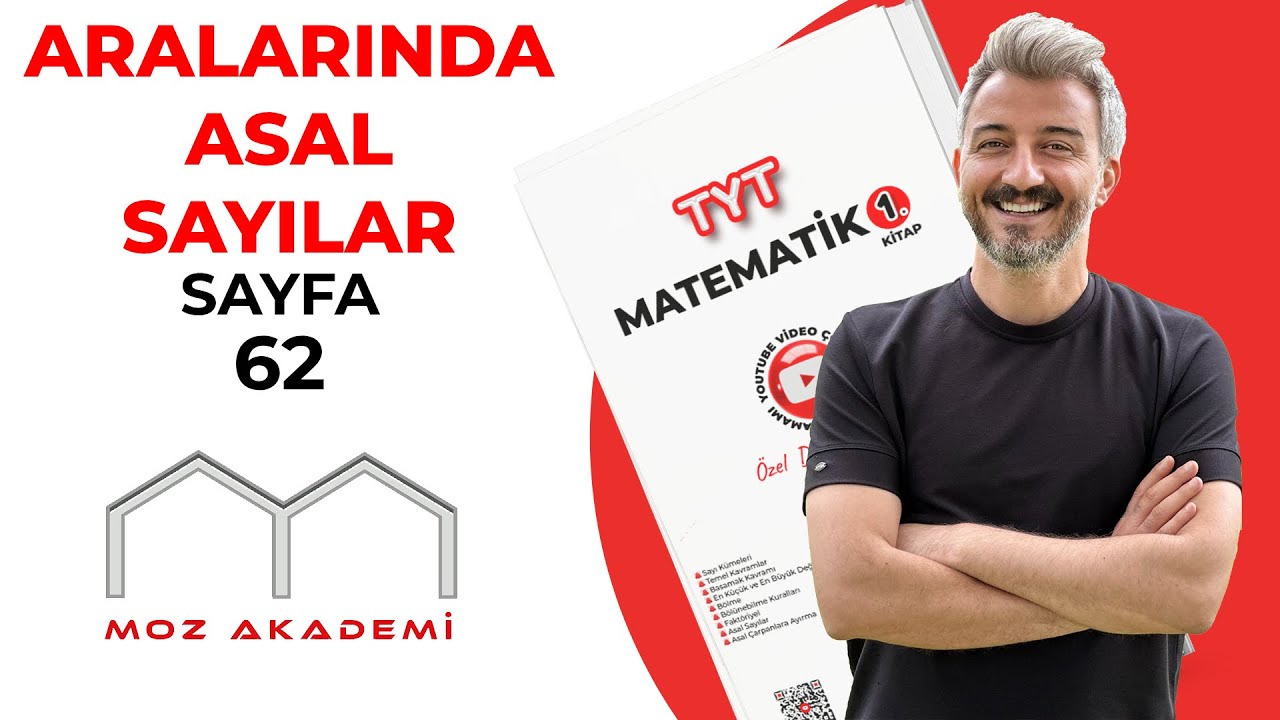 TYT MATEMATİK l   23.Video l Sayfa [62] l Aralarında Asal Sayılar l    MOZAKADEMİ 2025