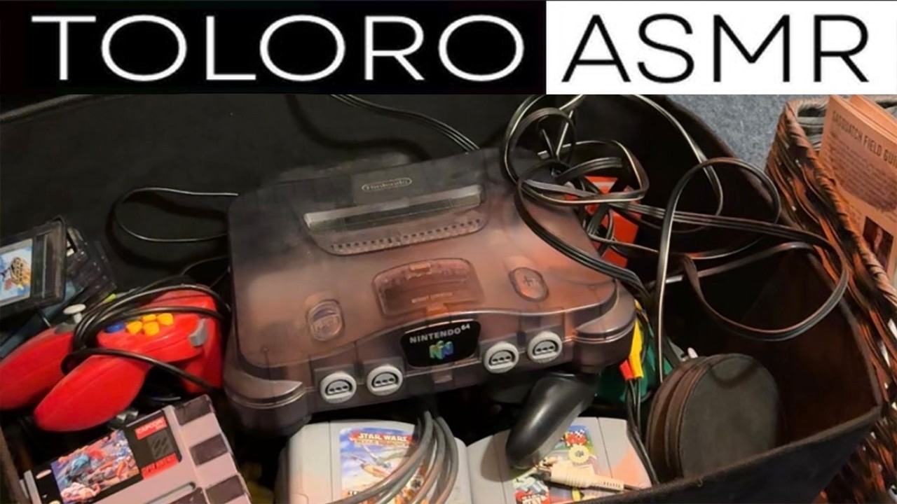 TOLORO ASMR - Перебираю коробки с видеоиграми