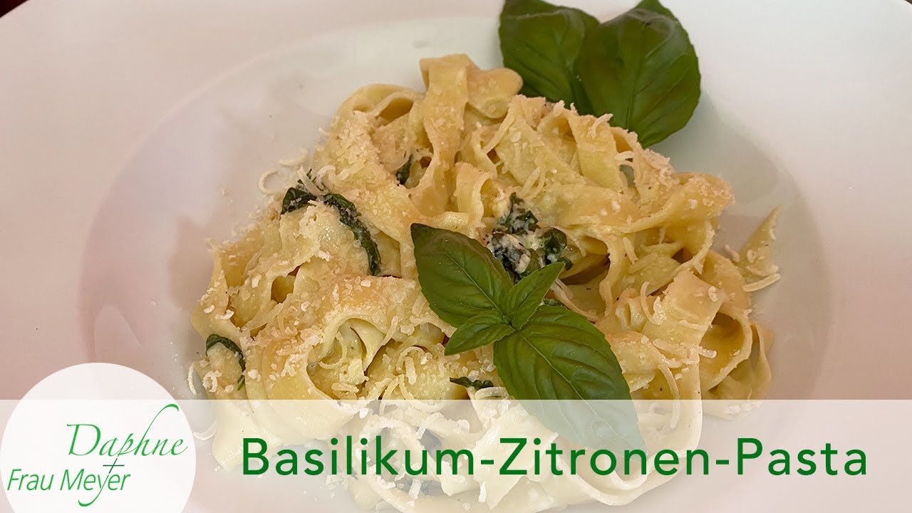 Zitronige Basilikum-Pasta - so einfach, so lecker 