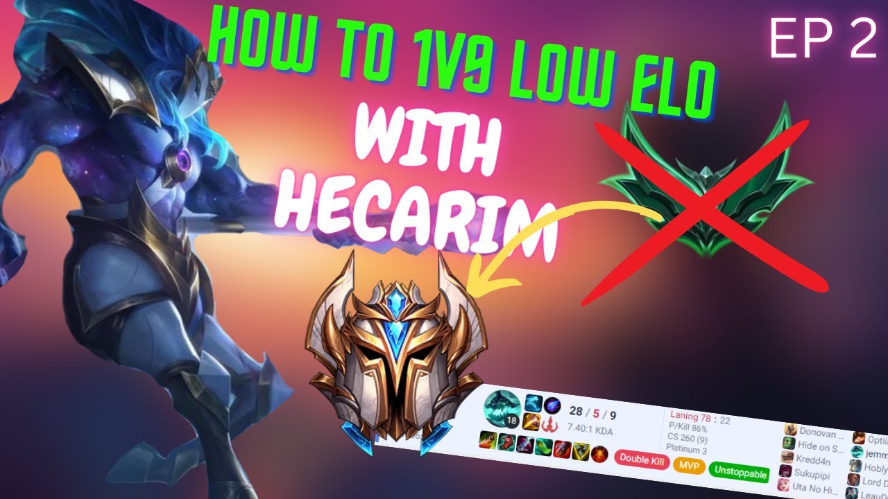 How to Smurf with Hecarim in the Jungle? [#2 Speedrun to Challenger]