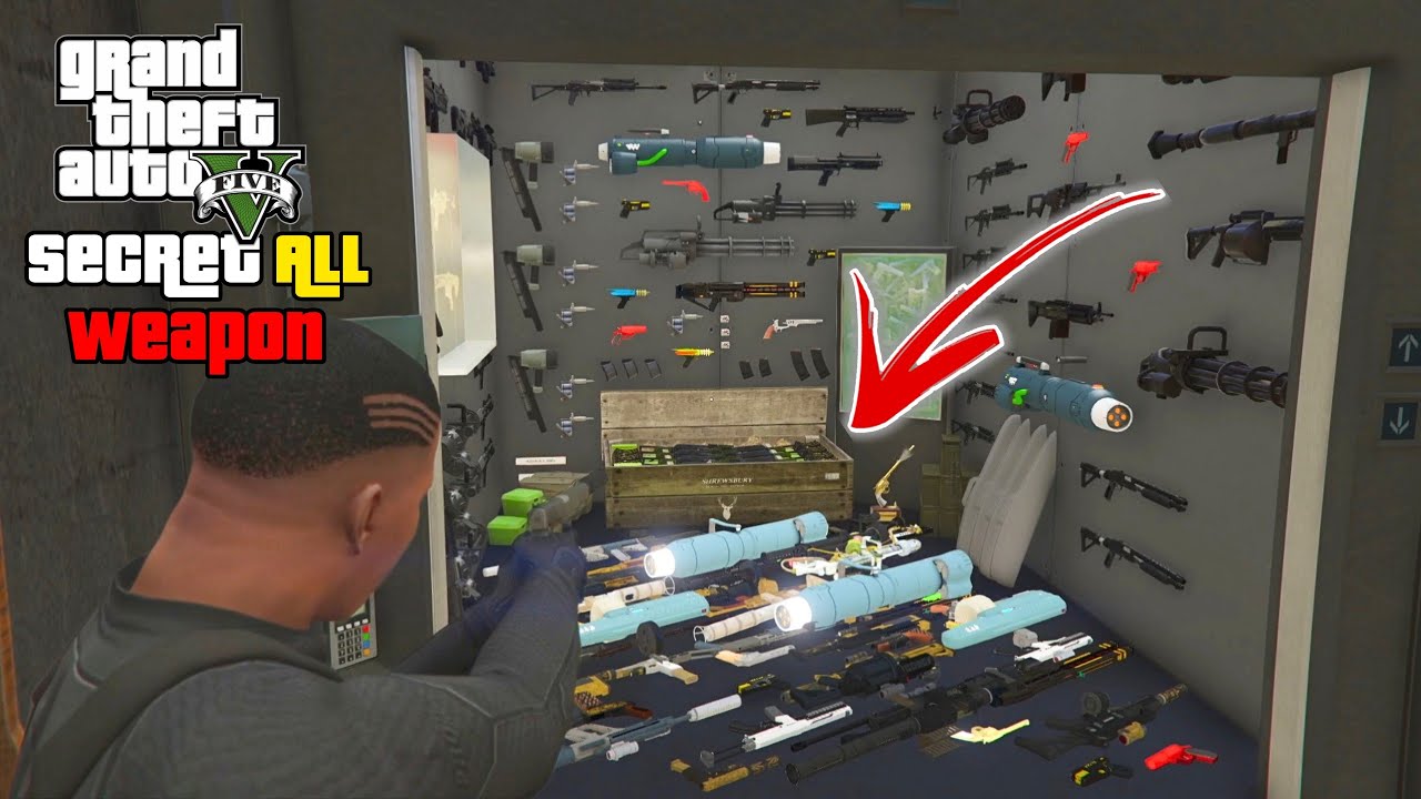 GTA 5 - How to Unlock Secret Weapons (Fort Zancudo Weapon)