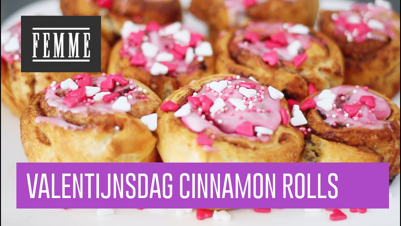 Valentijnsdag Cinnamon Rolls! - FEMME