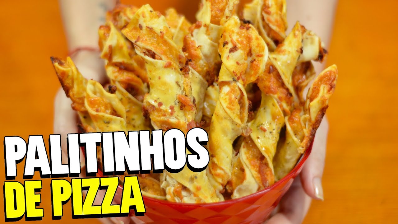 RECEITA DE PALITINHO DE PIZZA CROCANTE E SEQUINHO | Sem fritura!