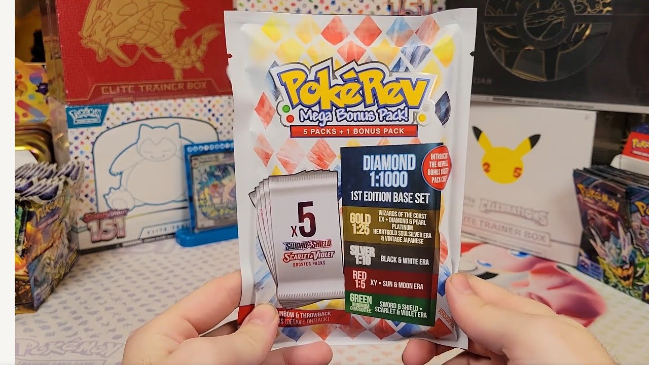 First PokéRev Mega Bonus Pack! (1 of 4!) Will We Pull Diamond?