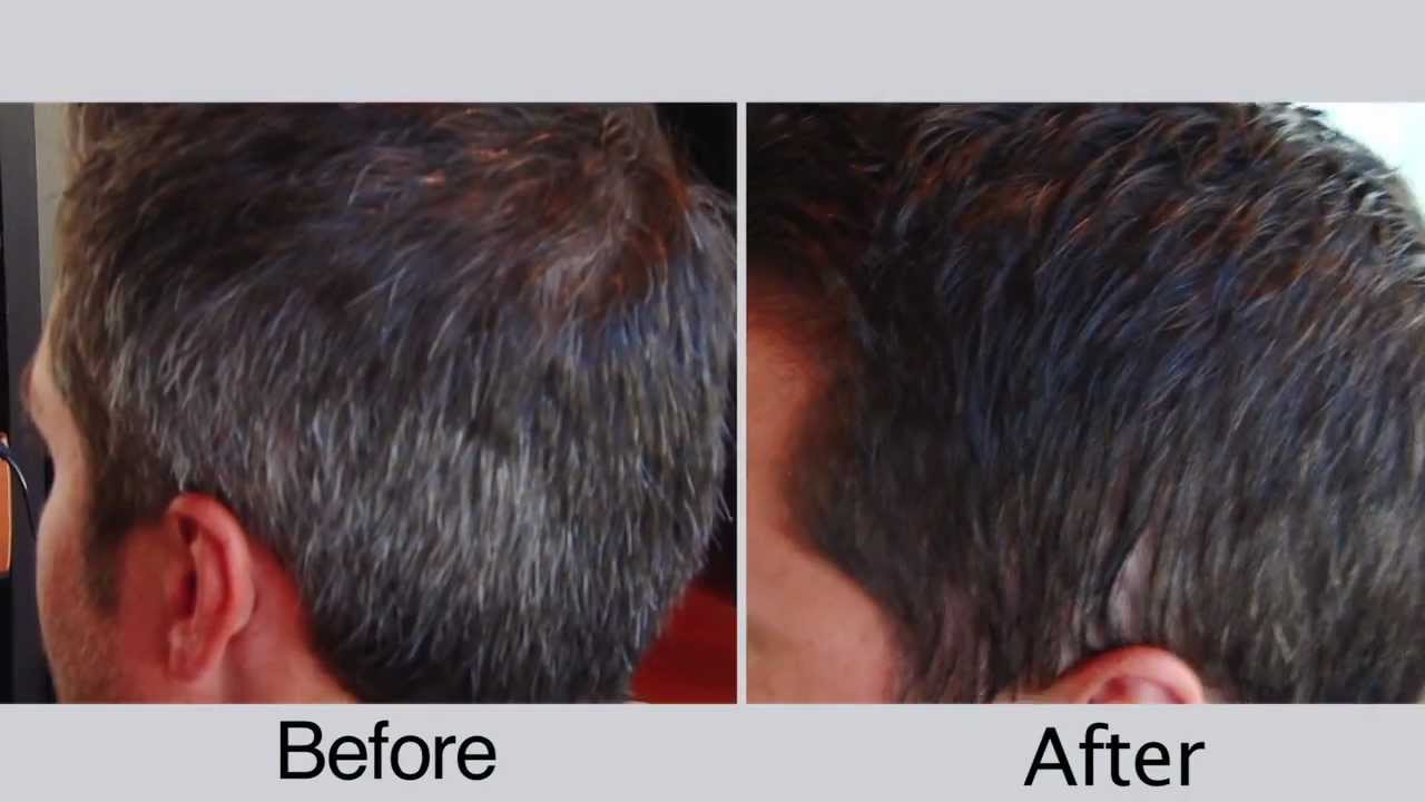 Before and After Men's Hair Color for Covering Gray  Hair