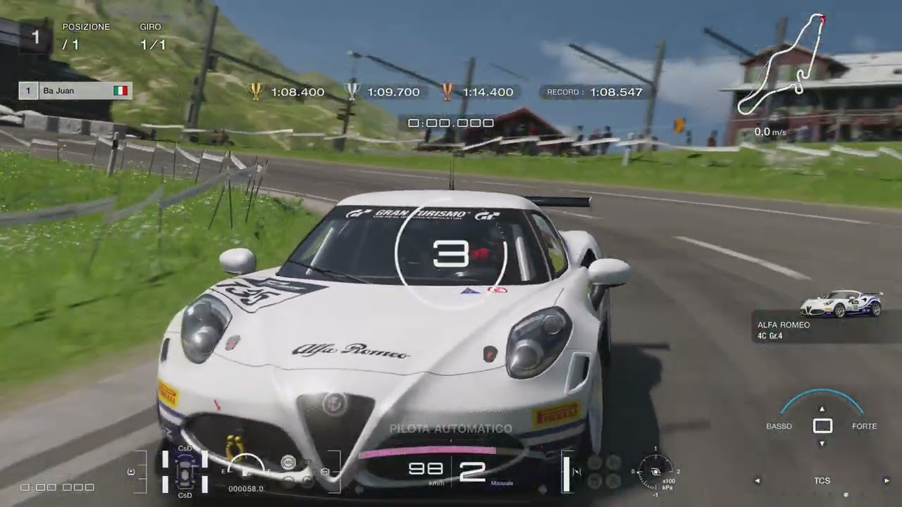 Gran Turismo 7 PS5 Esperienza sul circuito - Eiger Nordwand - Oro [1':08,080