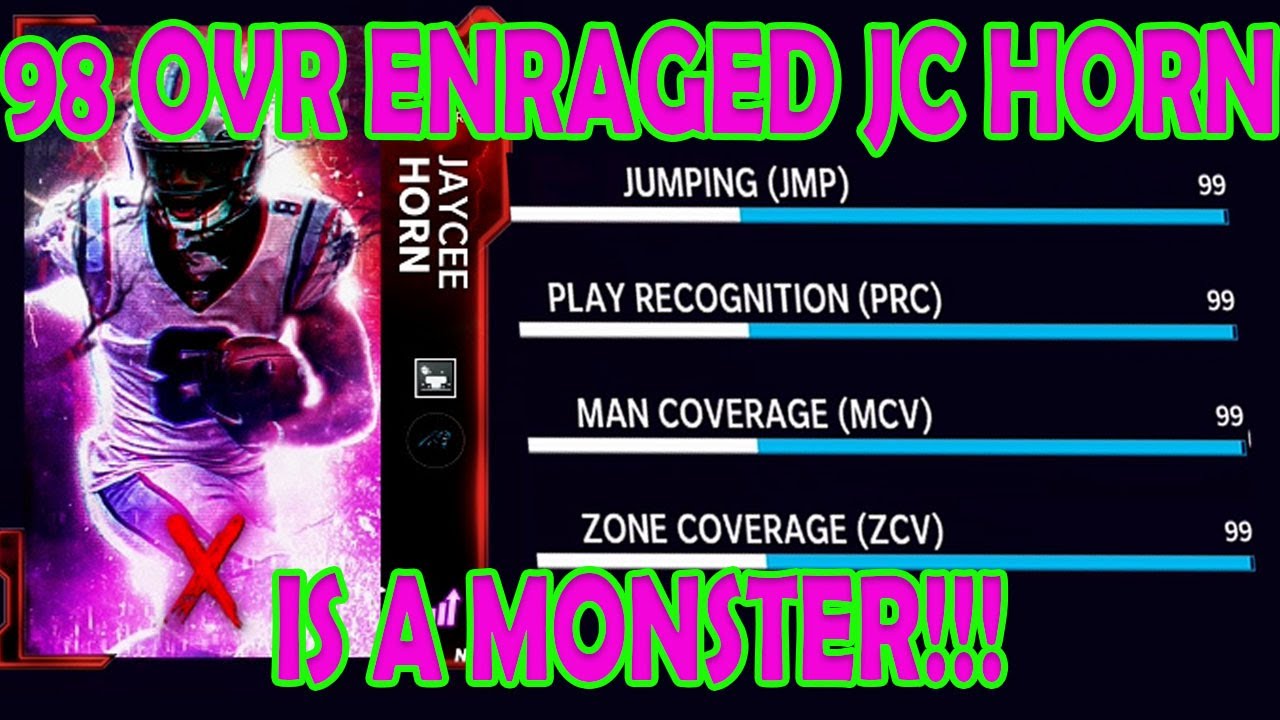 Enraged 98 OVR Jaycee Horn Is A Monster!!! - Madden 22 Ultimate Team