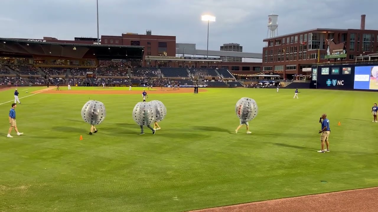 CData Plays Knockerball at Durham Bulls Game