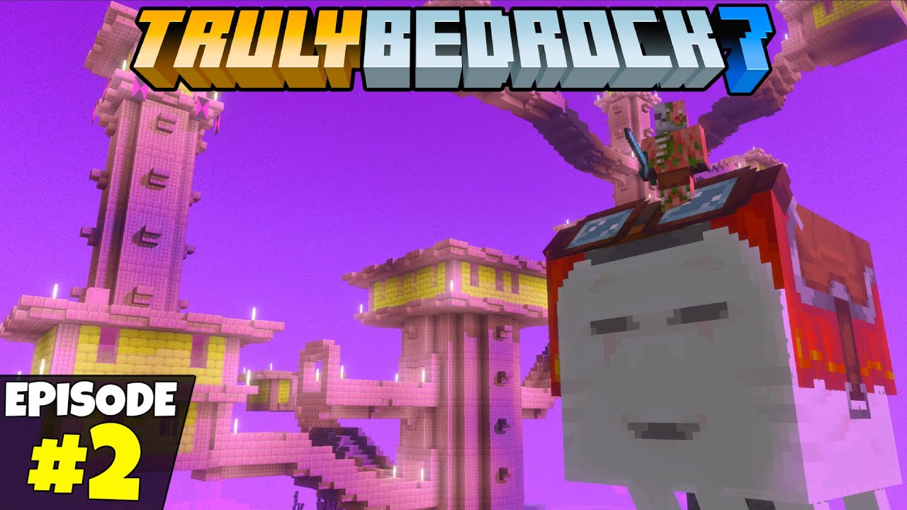 The Easiest Way To Get ELYTRA! Truly Bedrock S7 Episode 2! Minecraft Survival Let's Play