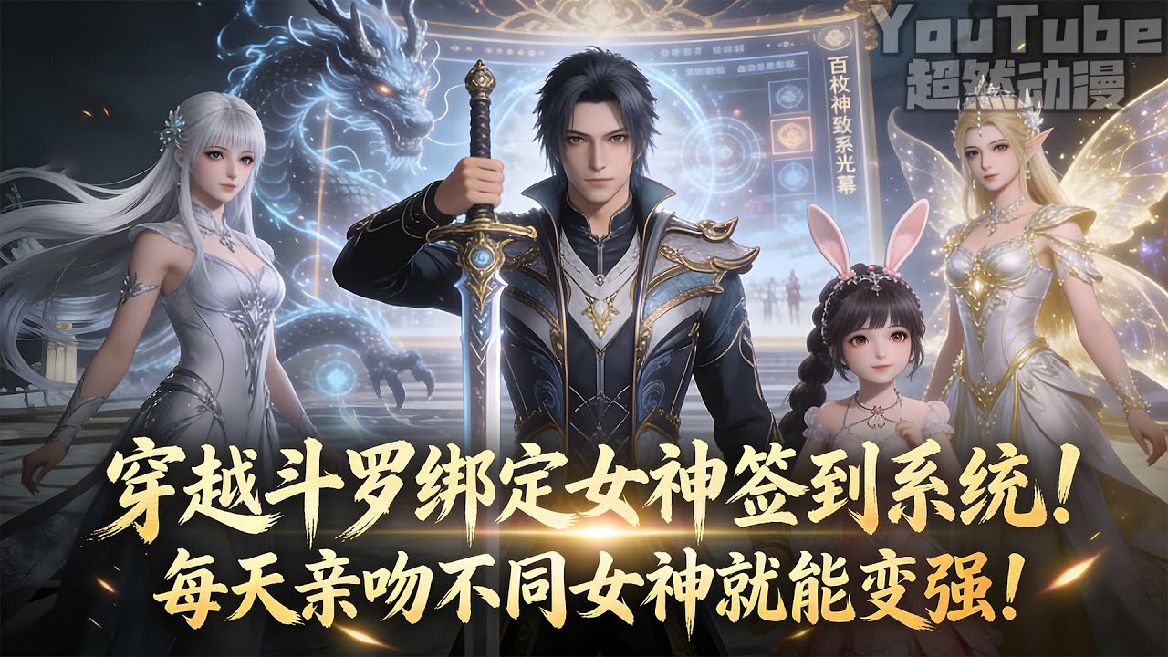 穿越斗罗，获得女神签到系统，从此他踏上了“用嘴唇征服世界”的奇幻旅途。当古月娜的龙唇、千仞雪的神颜、小舞的兔耳都留下他的印记时，整个神界才惊恐发现：这个少年吻过的女神，比他揍过的神王还多#斗罗 #動漫