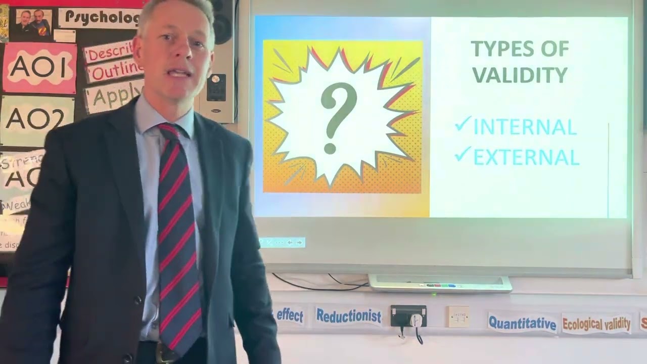 PSYCHOLOGY RESEARCH METHODS 7: RELIABILITY AND VALIDITY @profpsych