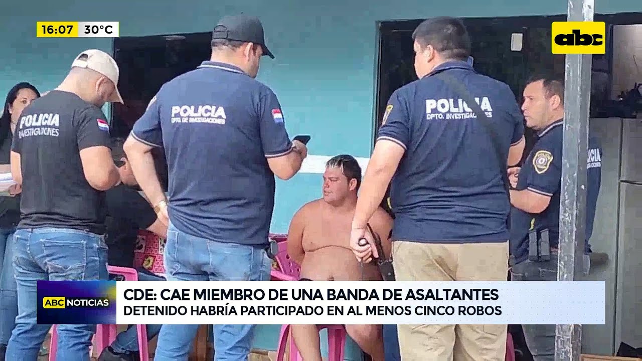 CDE: cae miembro de una banda de asaltantes