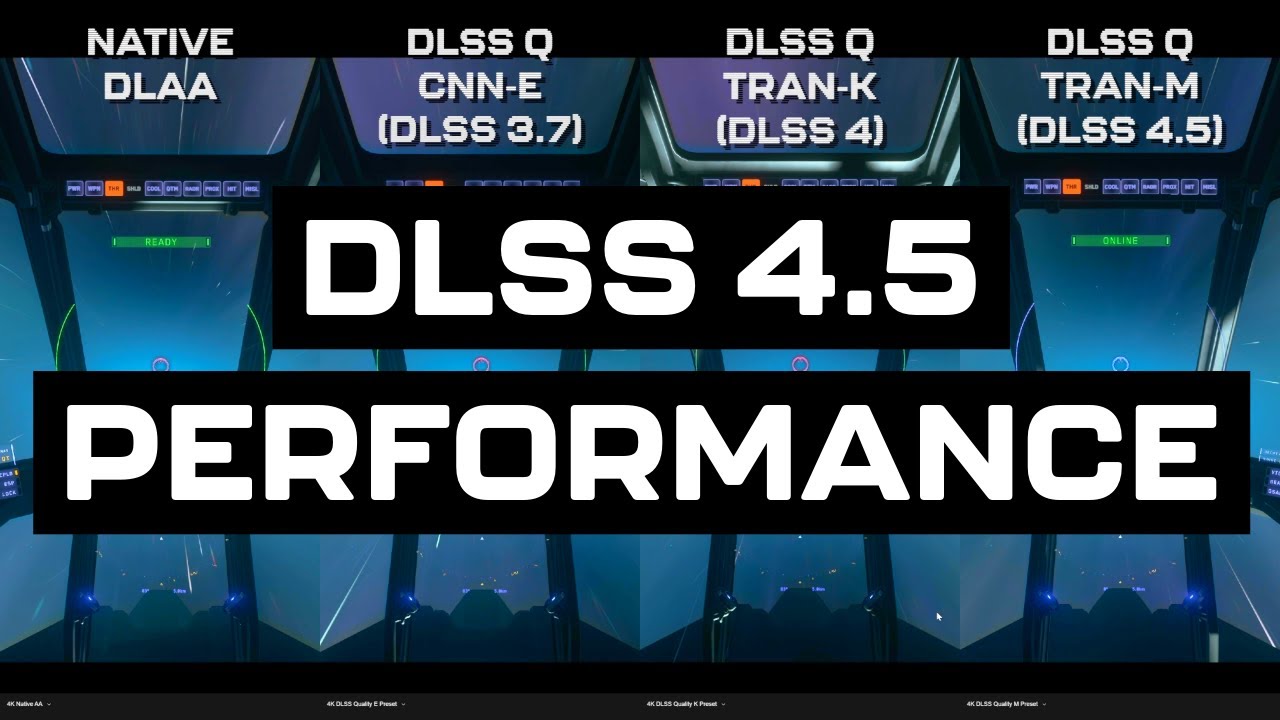 DLSS 4.5 ухудшает производительность в Star Citizen? Протестировано на сериях 50, 40, 30, 20.