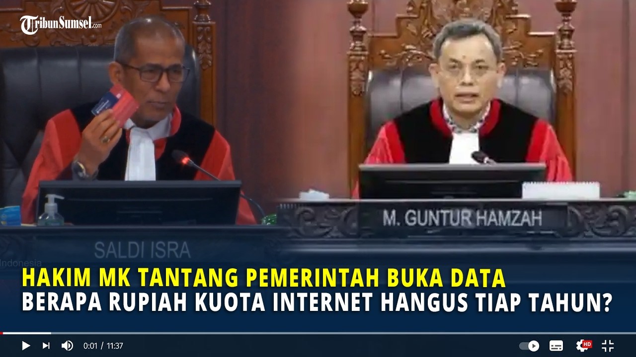 Sidang Riuh! Hakim MK Tantang Pemerintah Buka Data: Berapa Rupiah Kuota Internet Hangus Tiap Tahun?