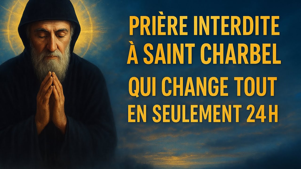 💖 PRIÈRE INTERDITE à SAINT CHARBEL Pour RETROUVER la PAIX et la SANTÉ ✨