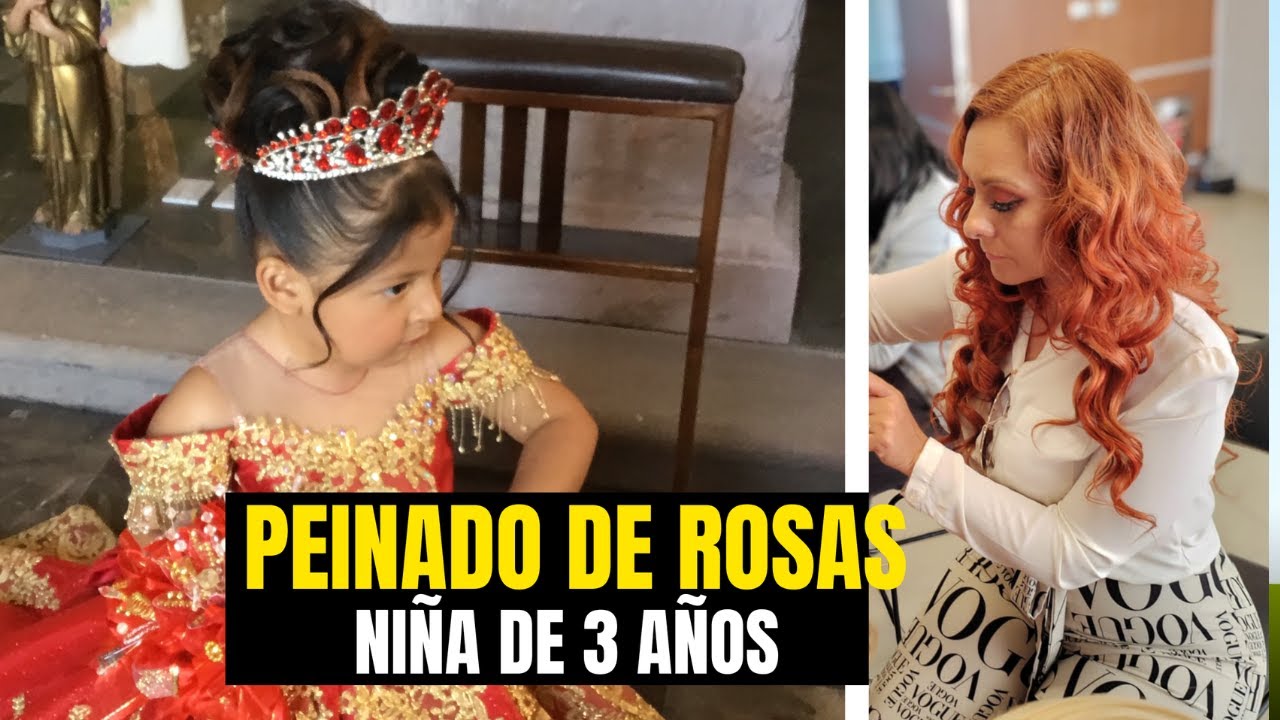 Peinado de rosas facil