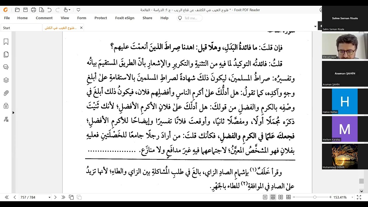 el-Keşşâf 48. Ders-Fâtiha Sûresi 7. Âyet
