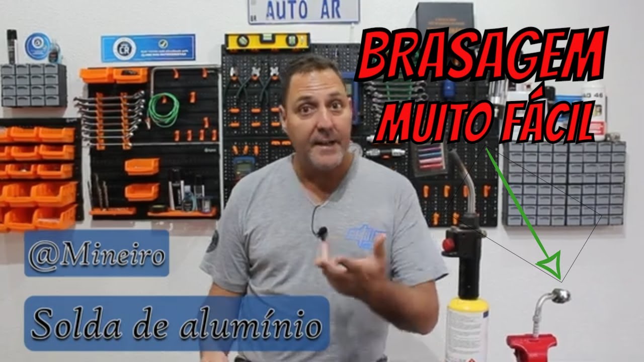 SOLDA DE ALUMÍNIO , SOLDA BRASADA , BRASAGEM COM ALUMINEX E FLUXO ÚMIDO