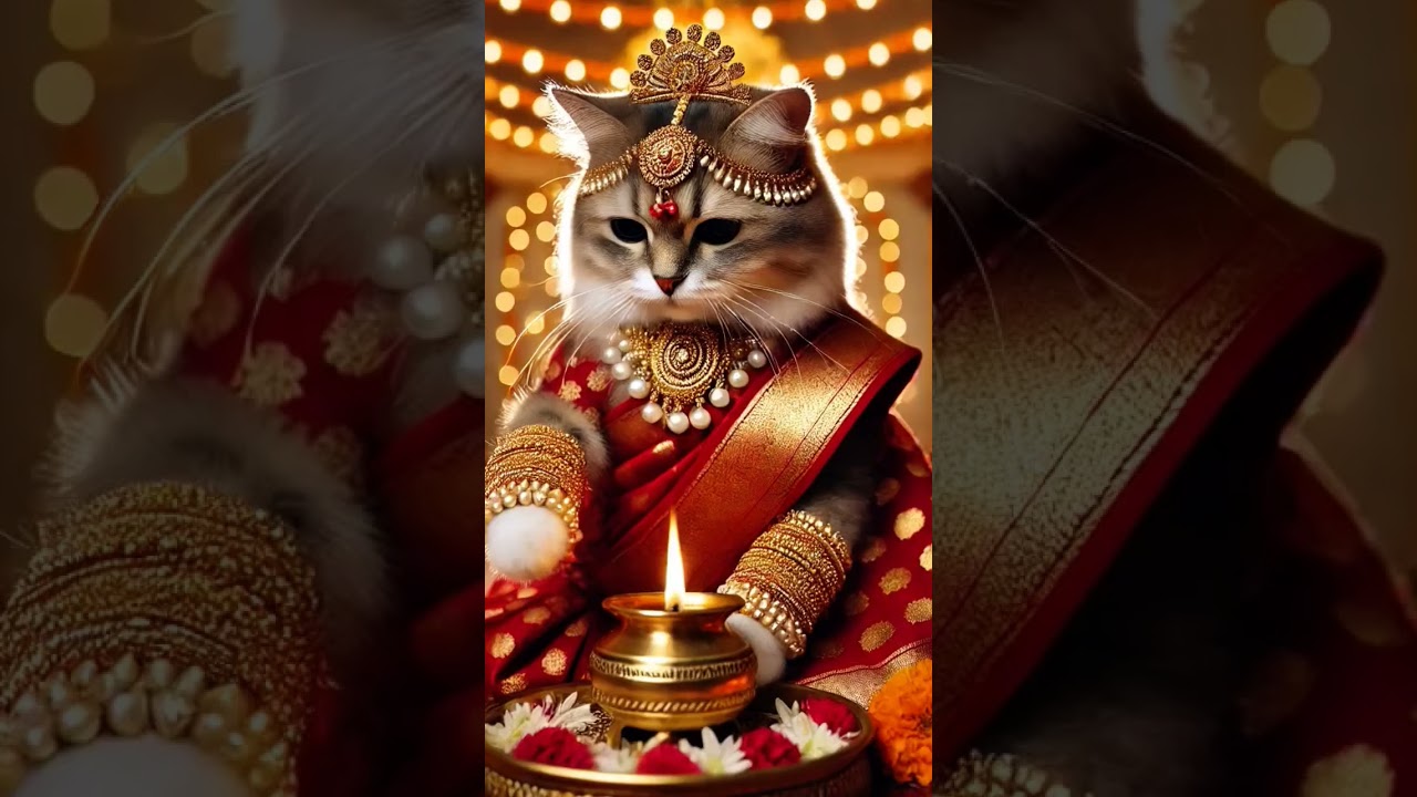 Gudhi padwa status | Gudi padwa song | सण गुढी पाडव्याचा | cute cat | kitten | Happy Gudhipadwa