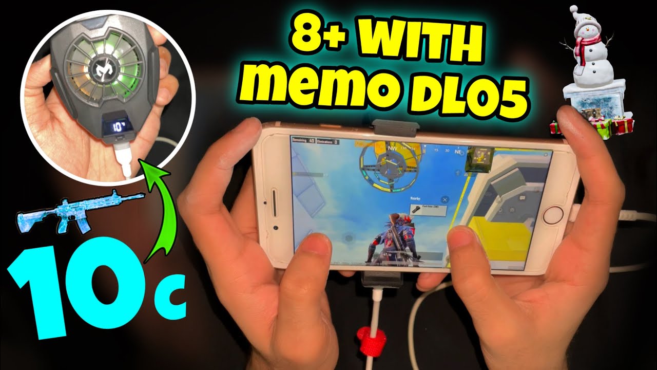 iPhone 8 Plus FULL HANDCAM with Memo Dl05 Cooling Fan 🔥 Unbelievable Performance 😎