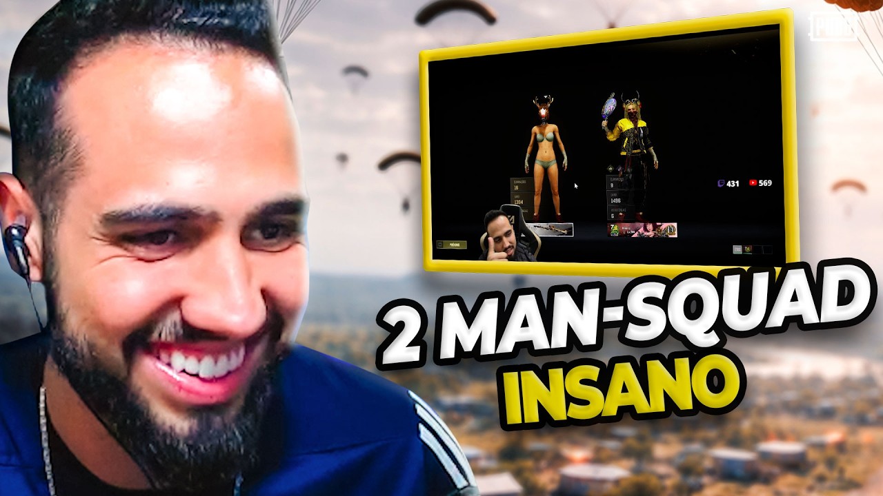 2 MAN SQUAD MAIS INSANO DO PUBG - PUBG