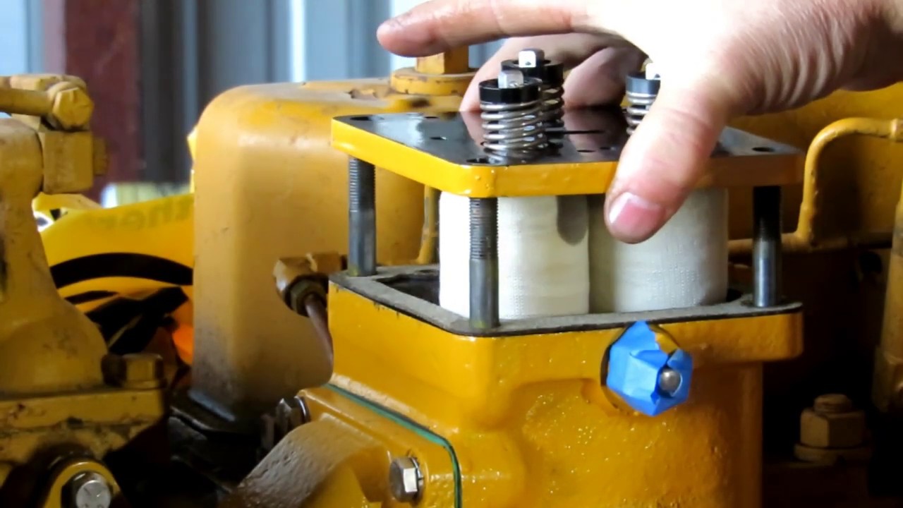 1941 Caterpillar D2 5J Rebuild Part 11 Fuel Transfer Pump & Filter Installation