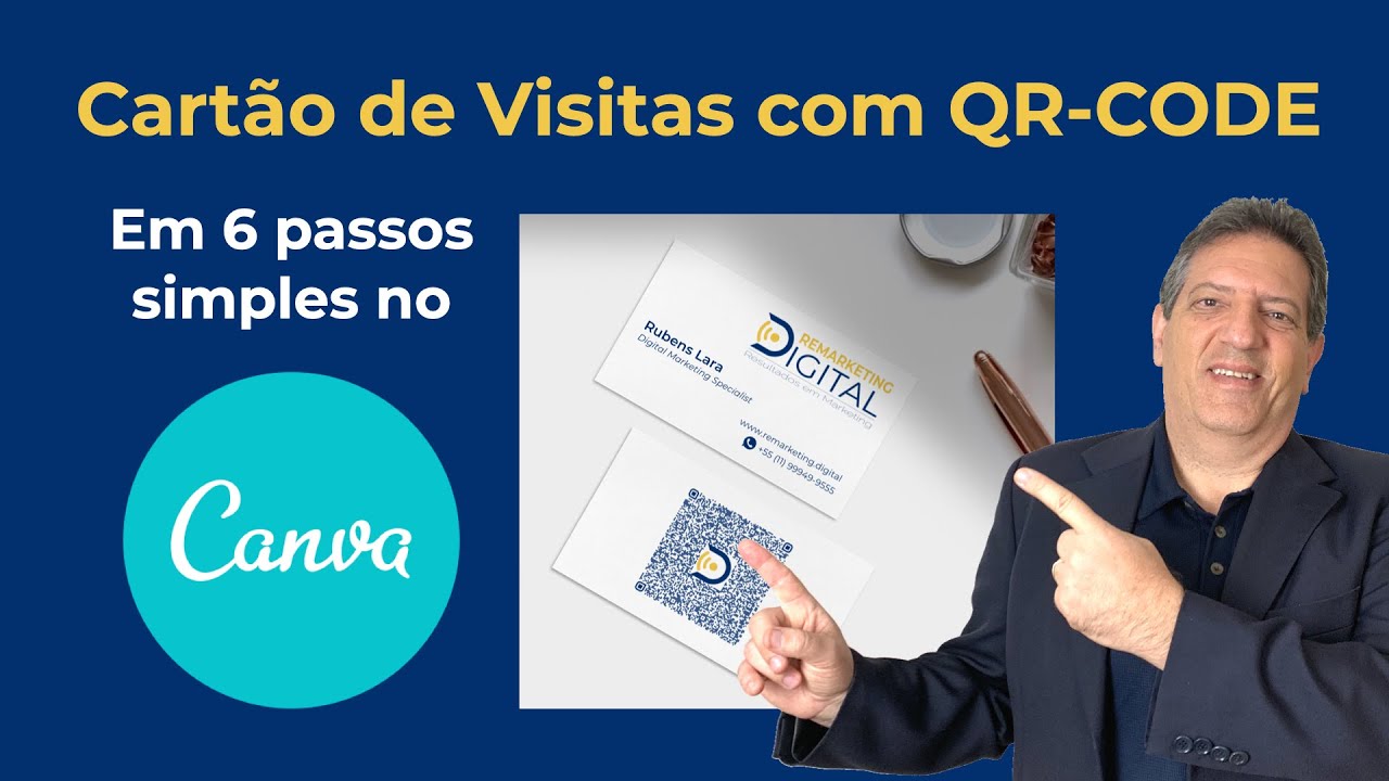 Como fazer Cart&otilde;es de Visitas com QR Code | Remarketing Digital