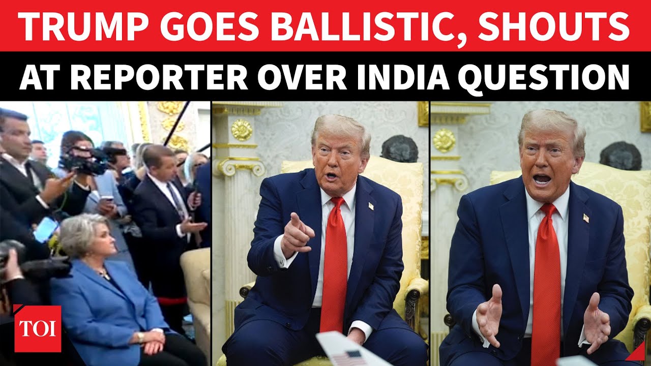 Trump Visibly IRRITATED After India Question; &lsquo;What Do You Mean?&rsquo;: U.S. President Jabs Reporter