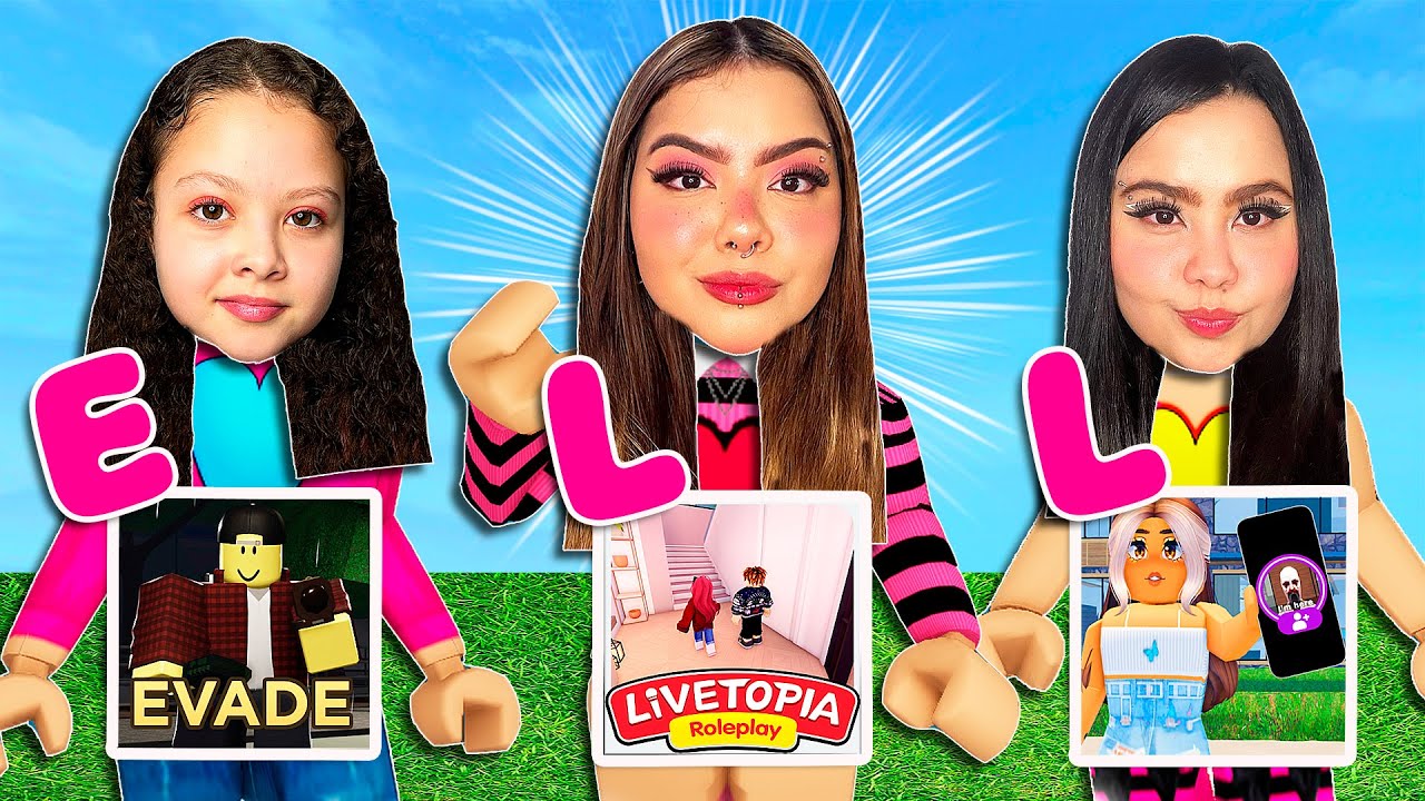 COMBO! JOGAMOS JOGOS COM NOSSAS INICIAIS no ROBLOX!