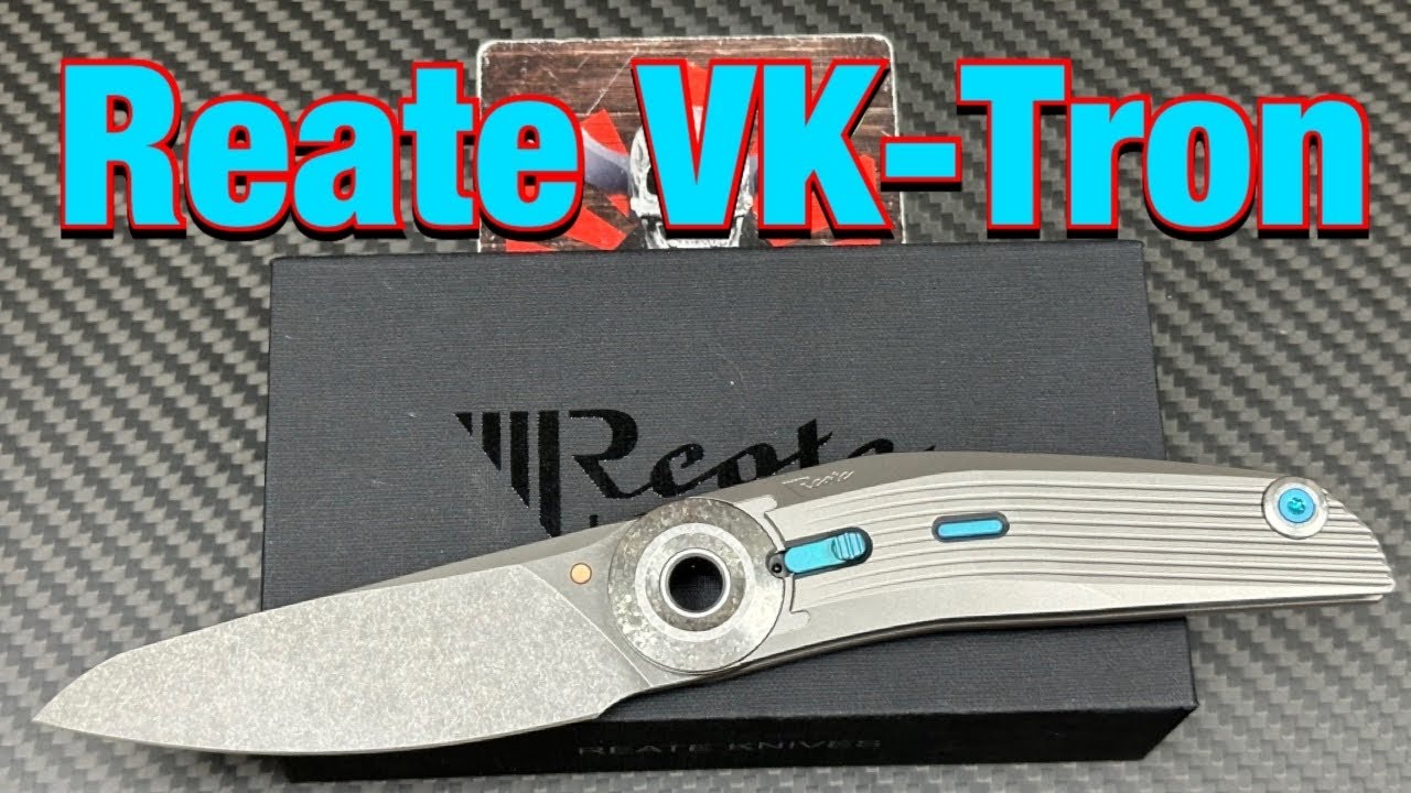 Reate VK-Tron   Vulpex Knives Design  detent lock knife !  Disassembly included !