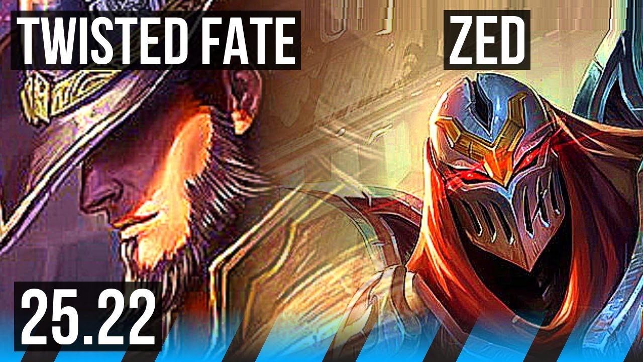 TWISTED FATE vs ZED (MID) | 39k DMG, Legendary | NA Master | 25.22