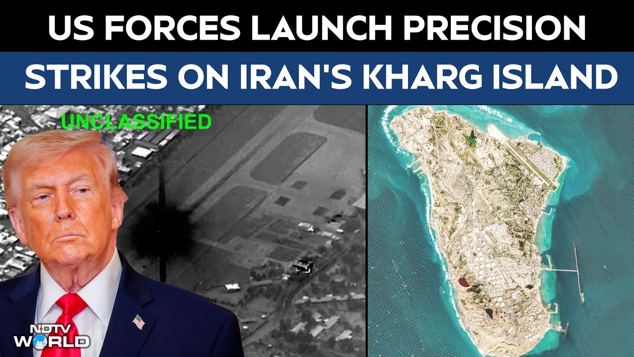 Kharg Island | US Bombing Raids Hit Iran’s Kharg Island, Trump Says Military Targets ‘Obliterated’