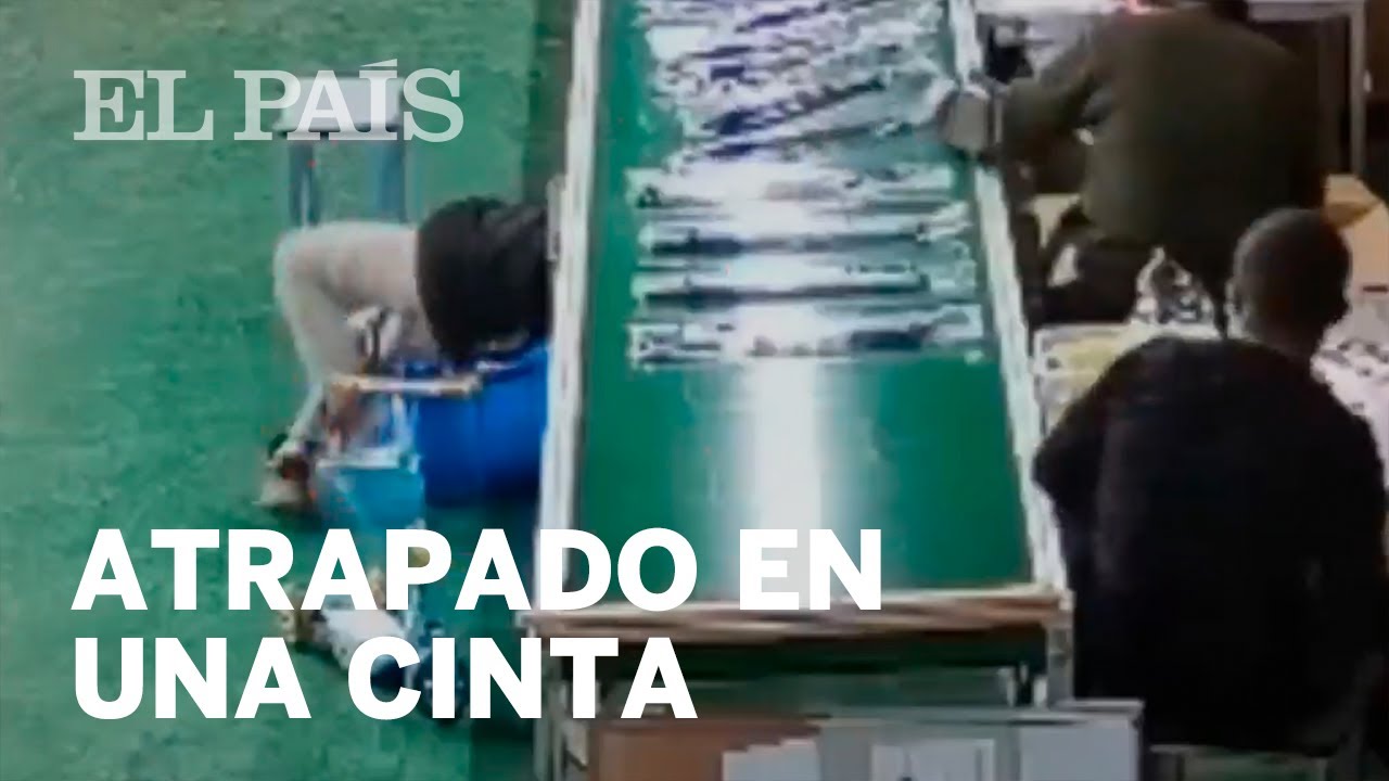 Un NIÑO queda ATRAPADO en la CINTA transportadora de una fábrica en CHINA