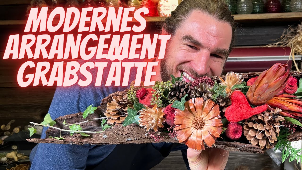 Moderner Grabschmuck Allerheiligen zum selber machen