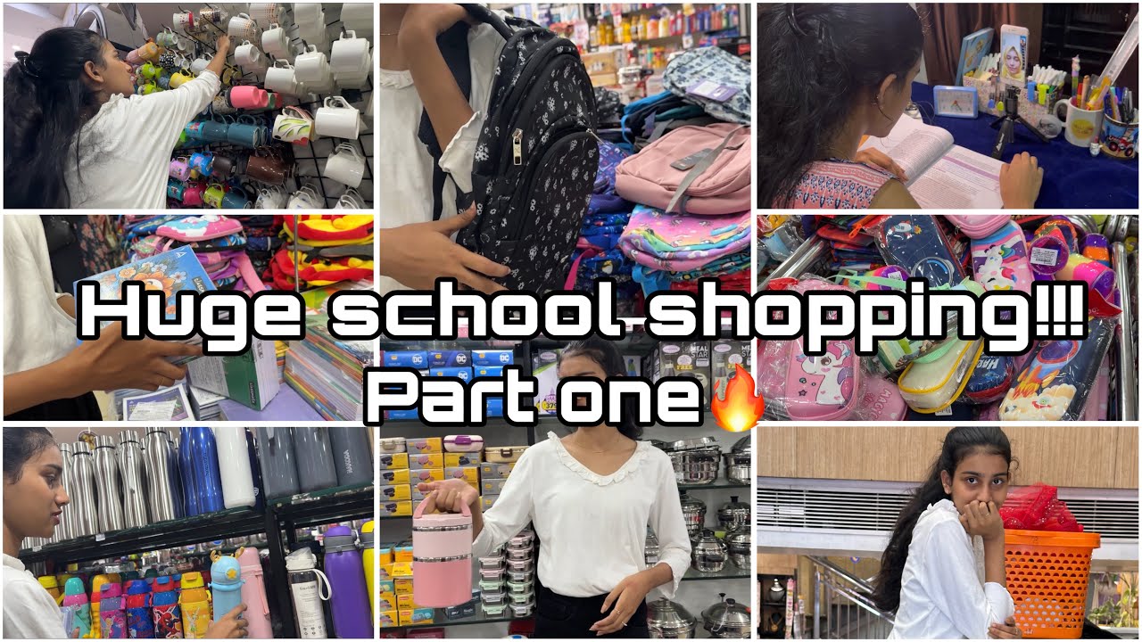 School Shopping 🛒☔️ 💼 🖊️ 📕 ..Part-1..#shopping #schoolreopening