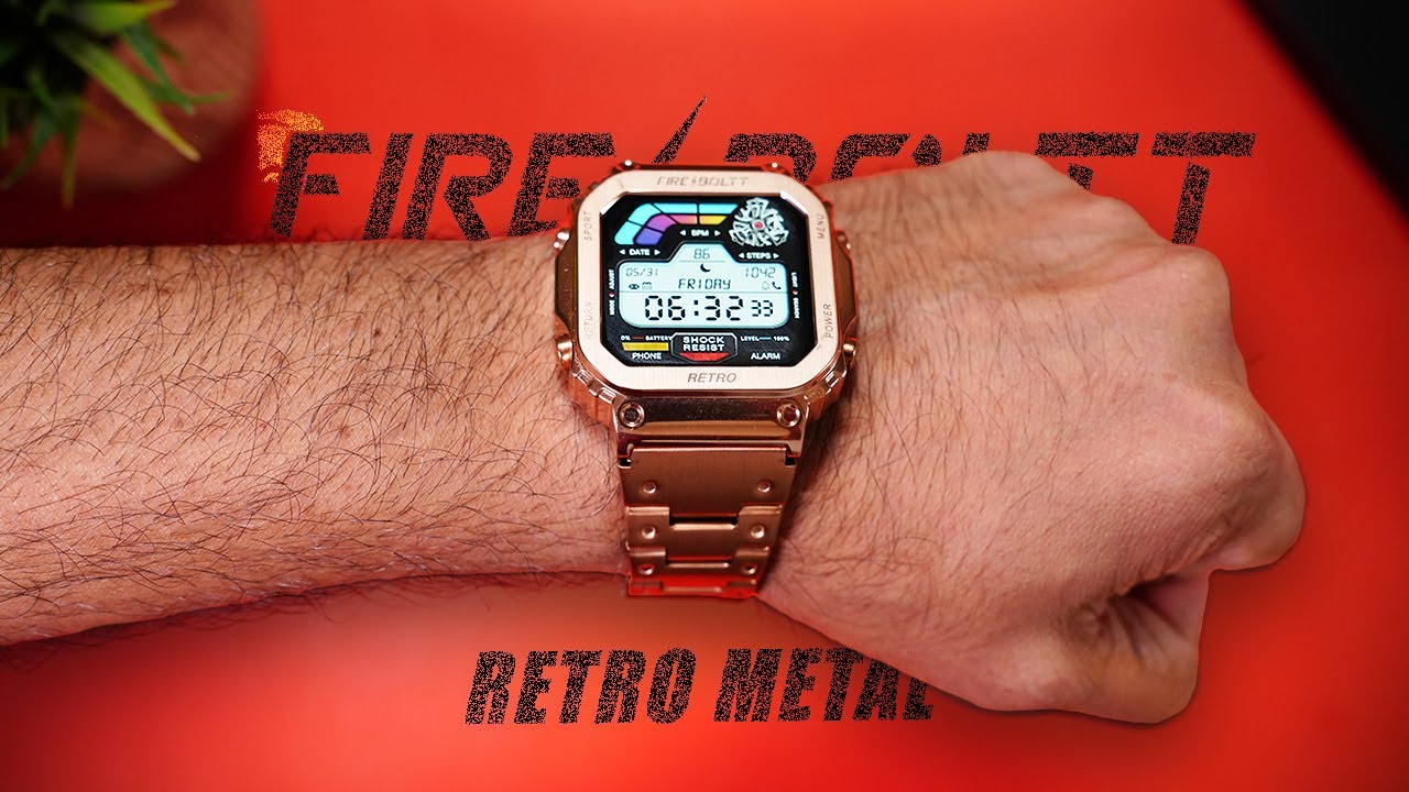 Classic Metal Design with a SMART Twist - Fire-Boltt Retro 🔥