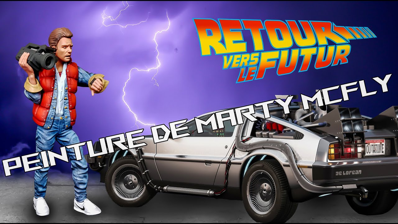 Peinture de Marty Mc Fly de Retour vers le Futur