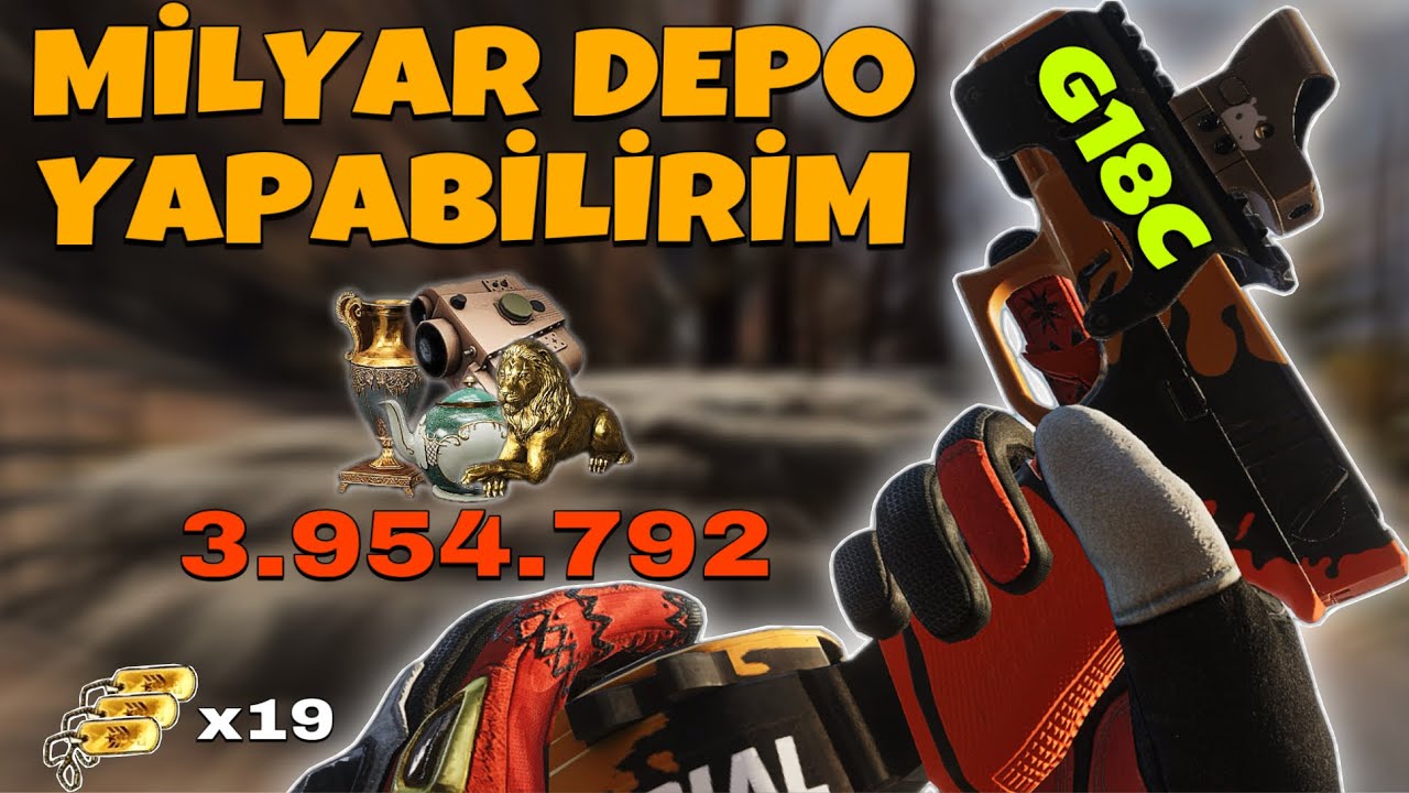30k Cephanelikte Değerli İtem Yağıyor❗️G18C DumDum🔥Arena Breakout Türkçe