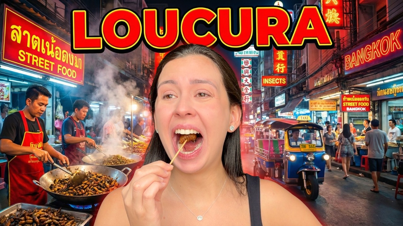 Provando COMIDA DE RUA na Tailândia