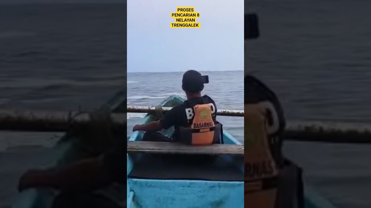 Proses Pencarian 8 Nelayan Trenggalek yang Hilang di Pantai Gayasan Blitar